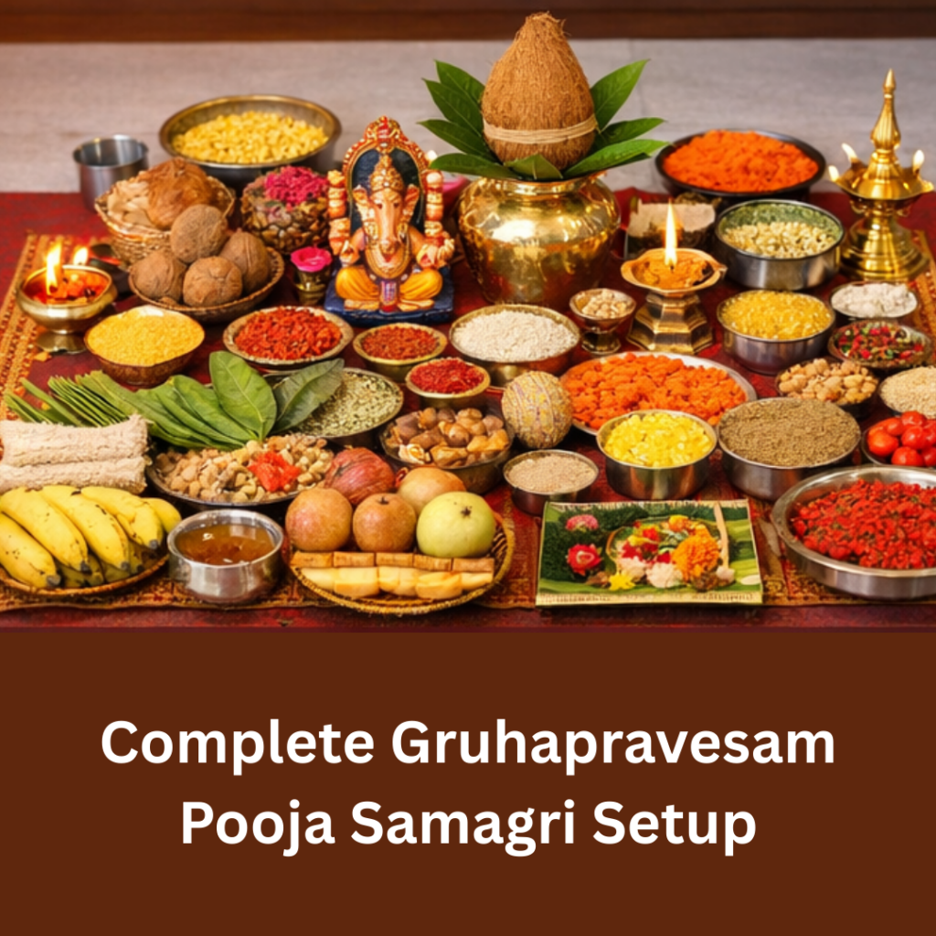 Complete Gruhapravesam Pooja Samagri Setup