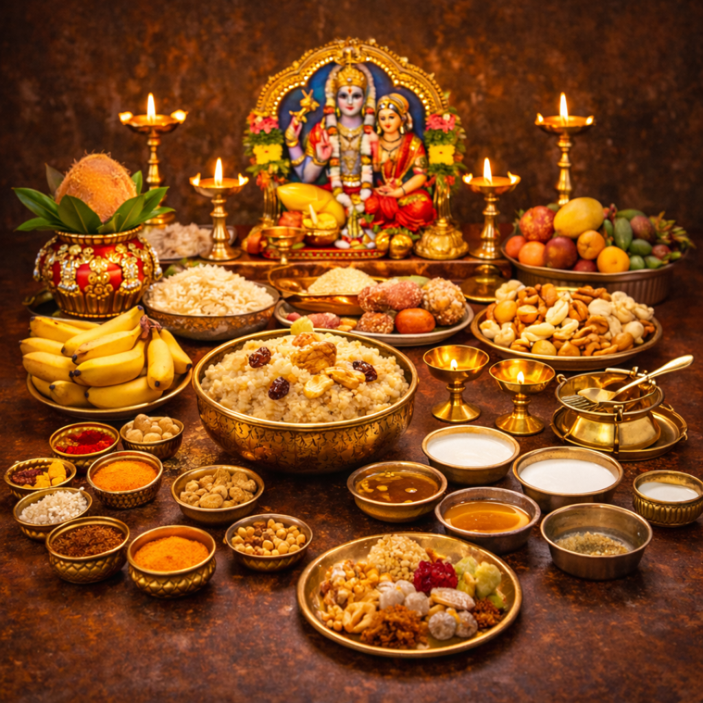 Complete Satyanarayana Swamy Vratham Pooja Samagri