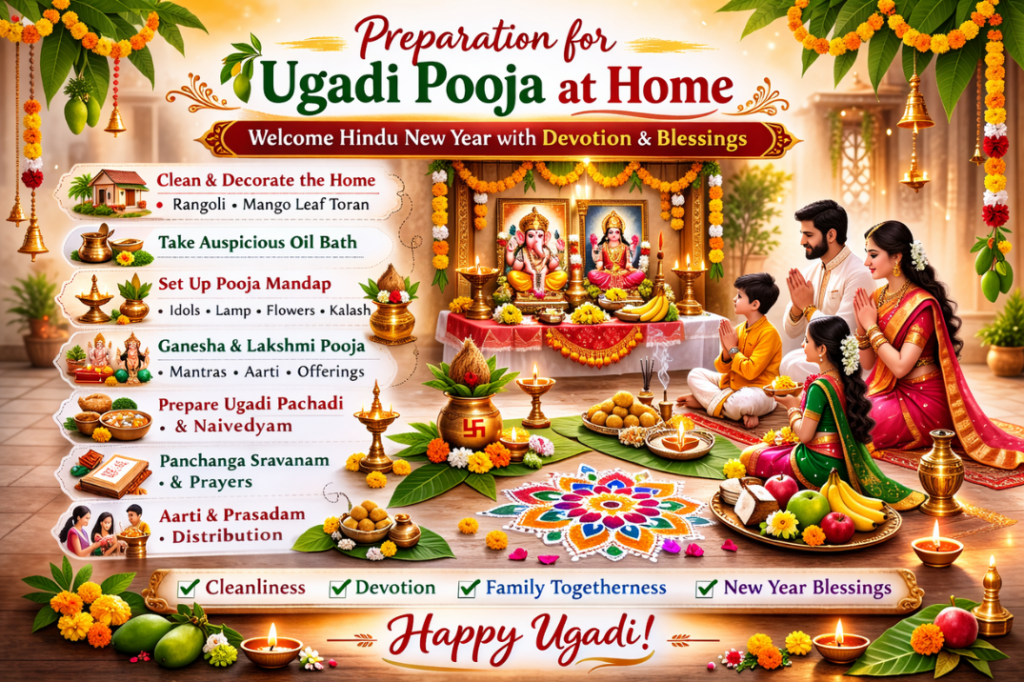 Preparation for Ugadi Pooja at Home
