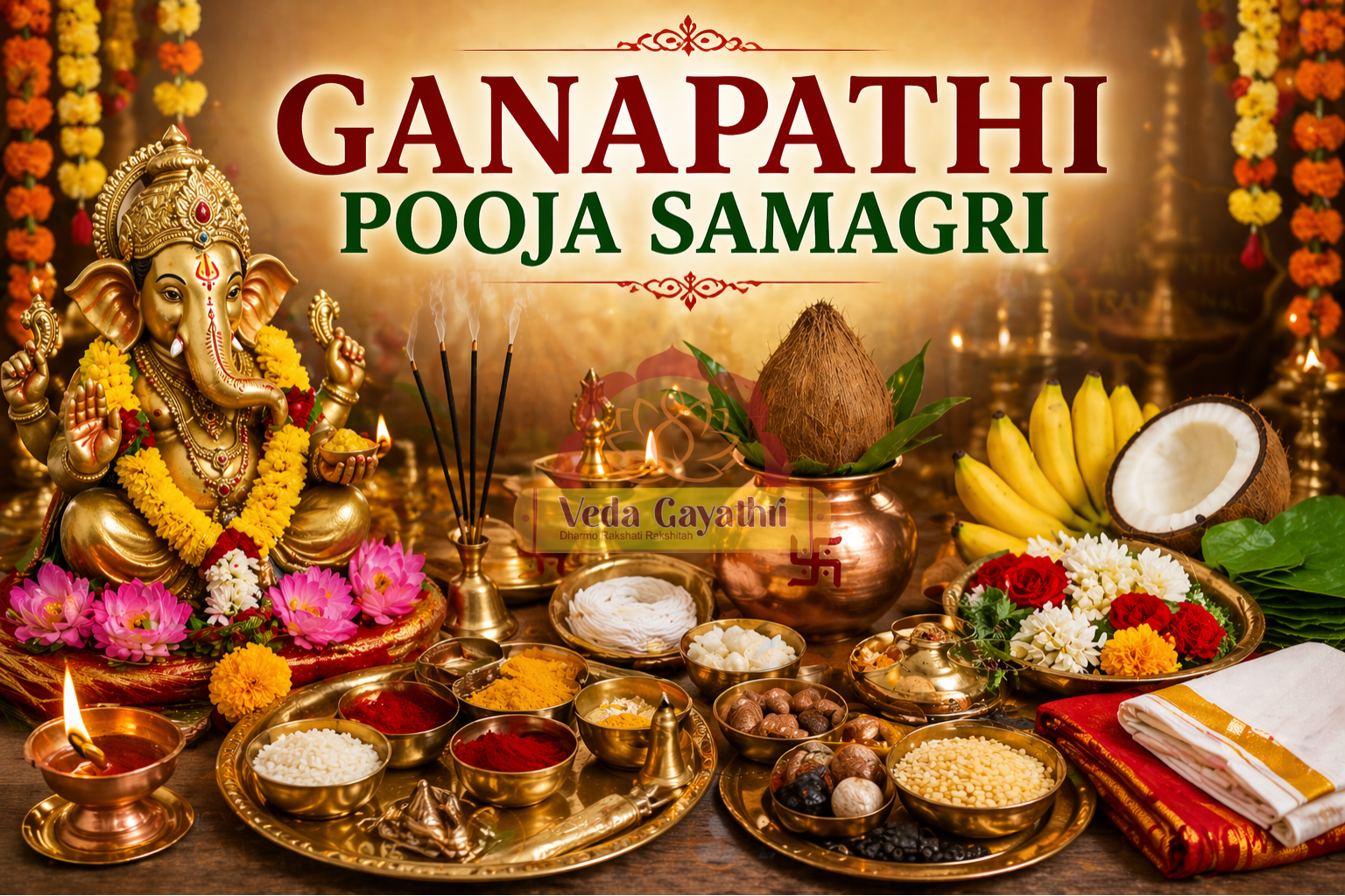 Ganapathi Pooja Samagri in Hyderabad - Veda Gayathri