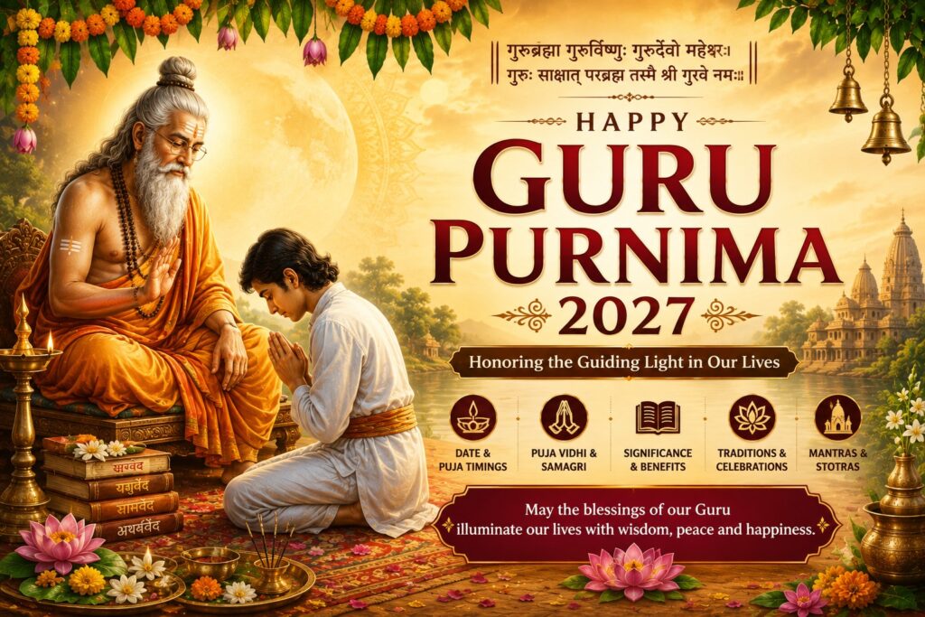 Guru Purnima 2027 celebration and guru worship